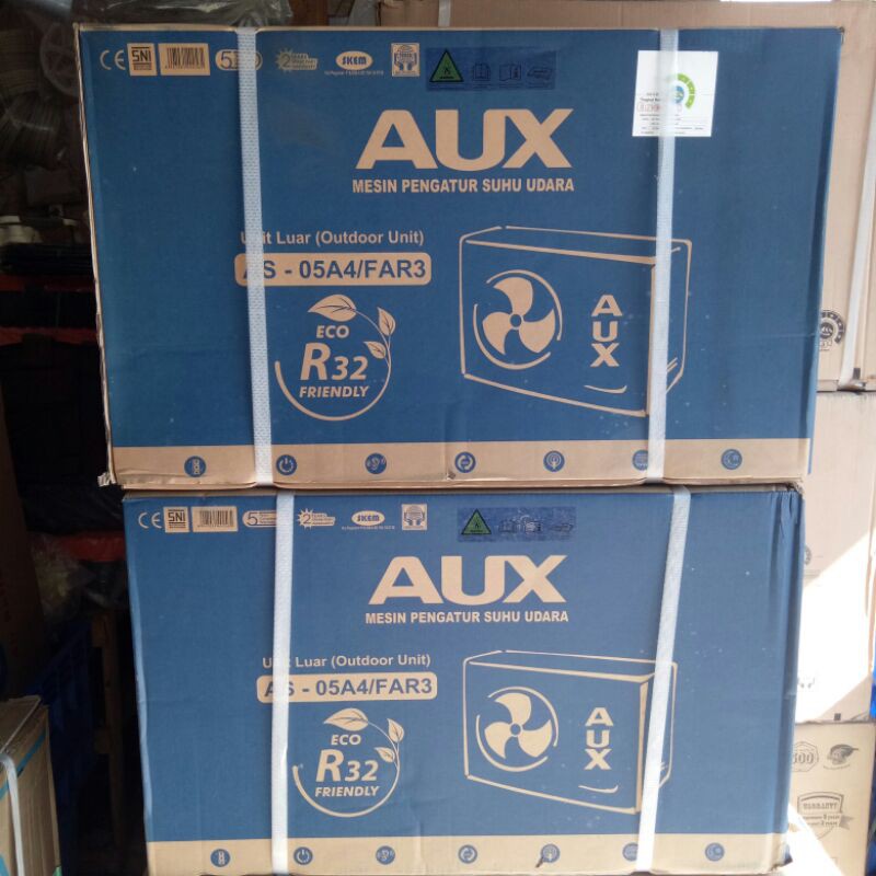 Outdoor AC 1/2PK Merk AUX AS-05A4FHR Baru Freon R32