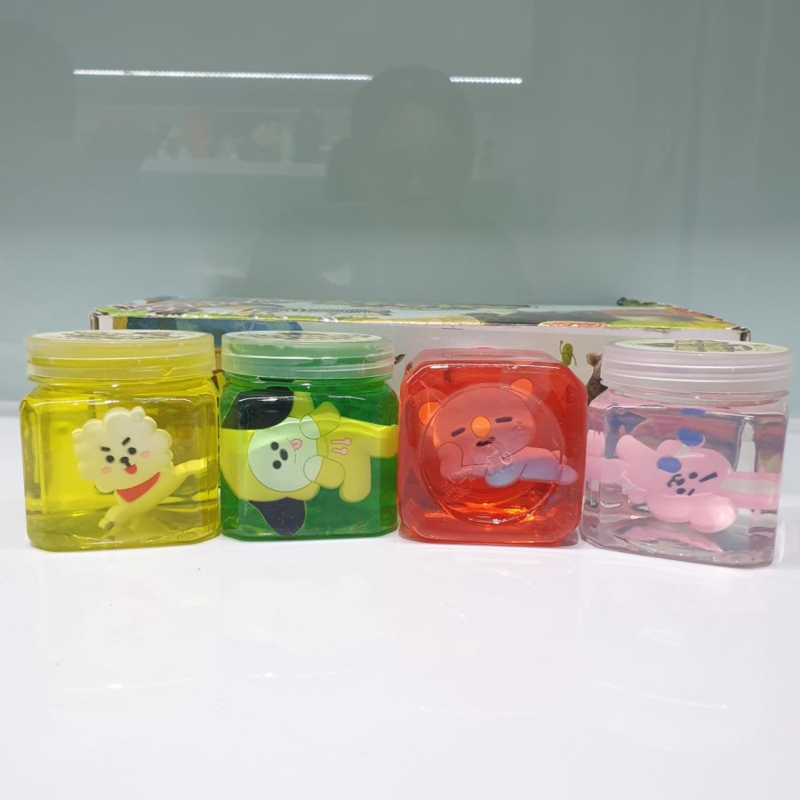 Mainan Anak Clear Slime Bening Transparan UNICORN PEGASUS BT21 BTS ARMY KPOP LOL SURPRISE