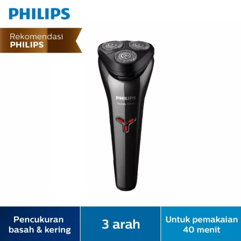 Philips S1301|02 Shaver Series 1000 Alat Cukur Elektrik