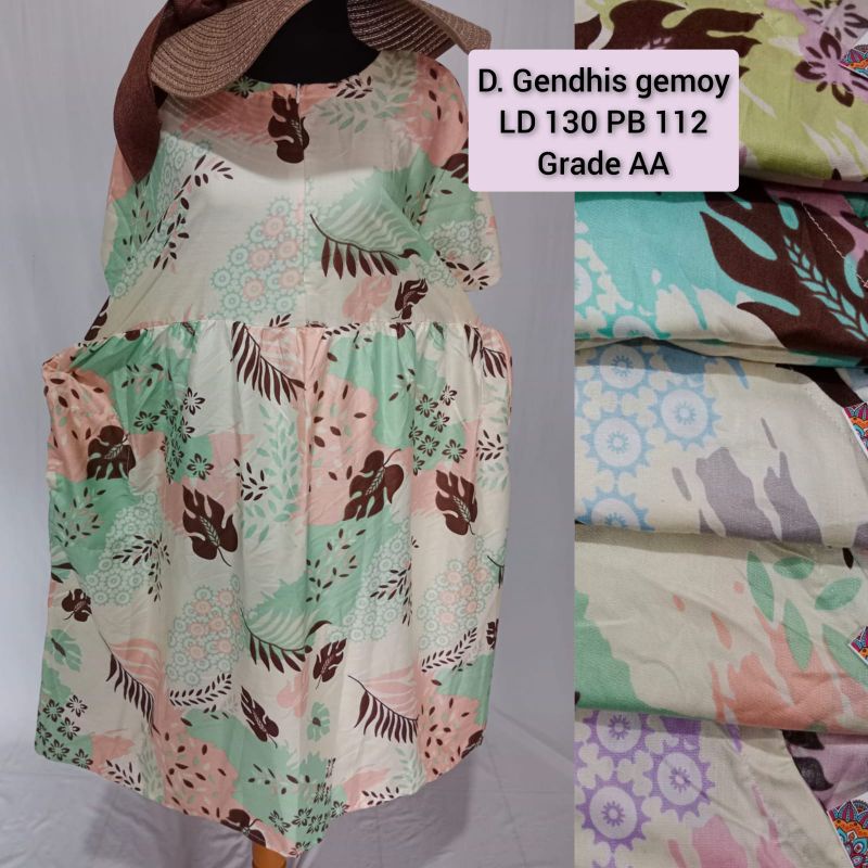 daster gendis jumbo XXXL busui, hamil LD 130 PB 110 saku kanan, rayon adem-6