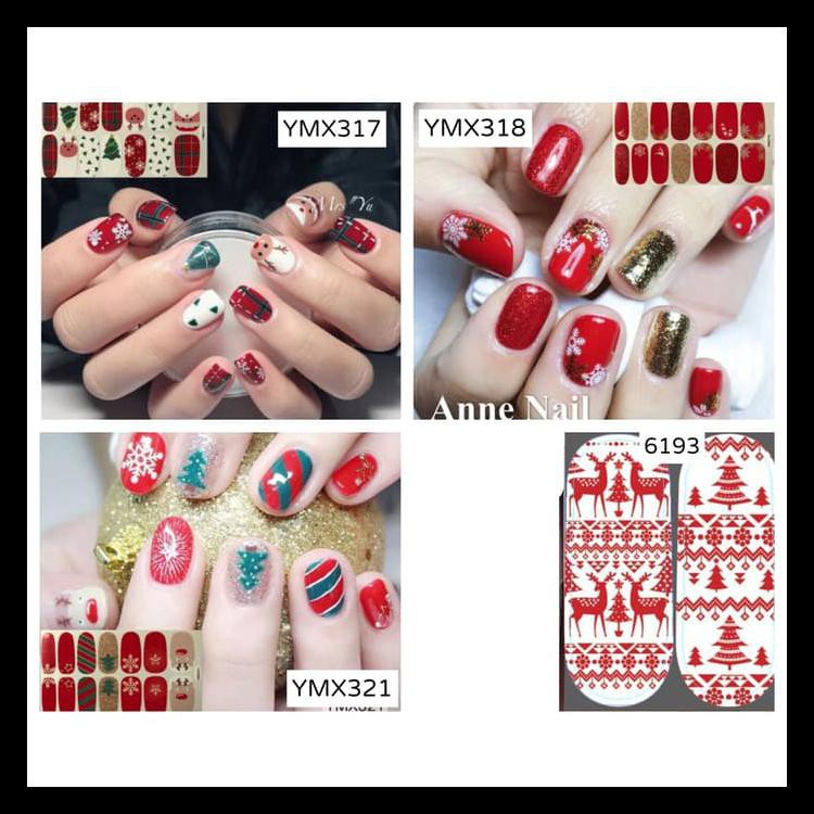 

(BAYAR DITEMPAT) CHRISTMAS NAIL STICKER / STIKER KUKU NATAL / STICKER KUKU / NAIL STIKE KODE 244