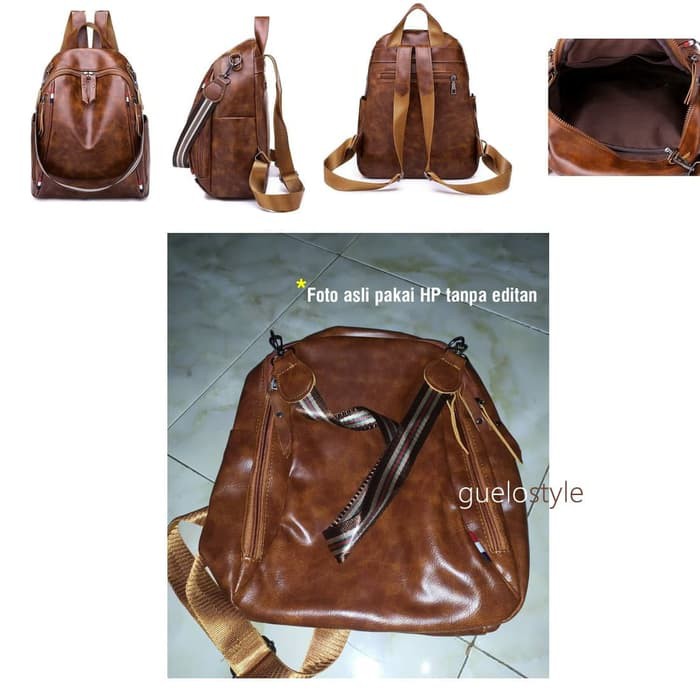 Tas Ransel Wanita Tas Punggung Cewek Kulit Import GU2384
