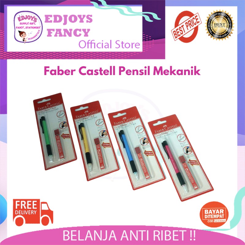 Pensil mekanik / mechanical pencil set faber castel