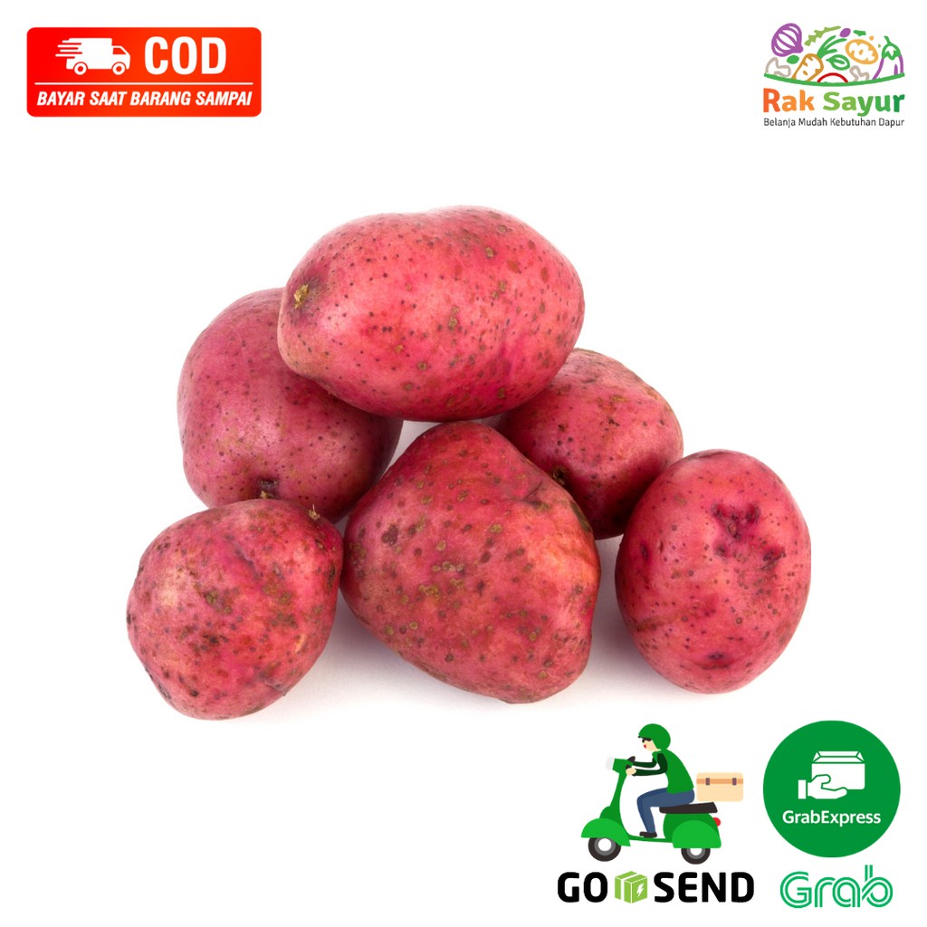 Kentang Kulit Merah 500gr Dieng Brastagi Sayuran Segar Fresh Rak Sayur Padang