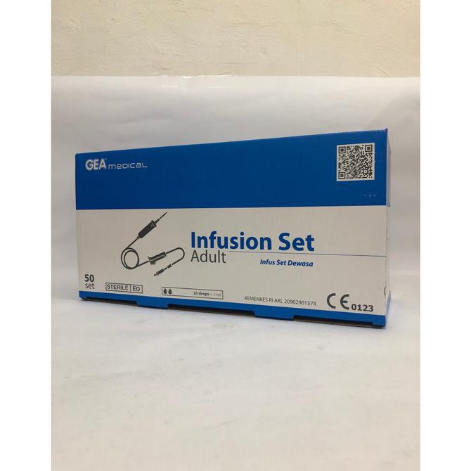 Jual Gea Infusion Set Dewasa Selang Infus Gea Dewasa Box Shopee