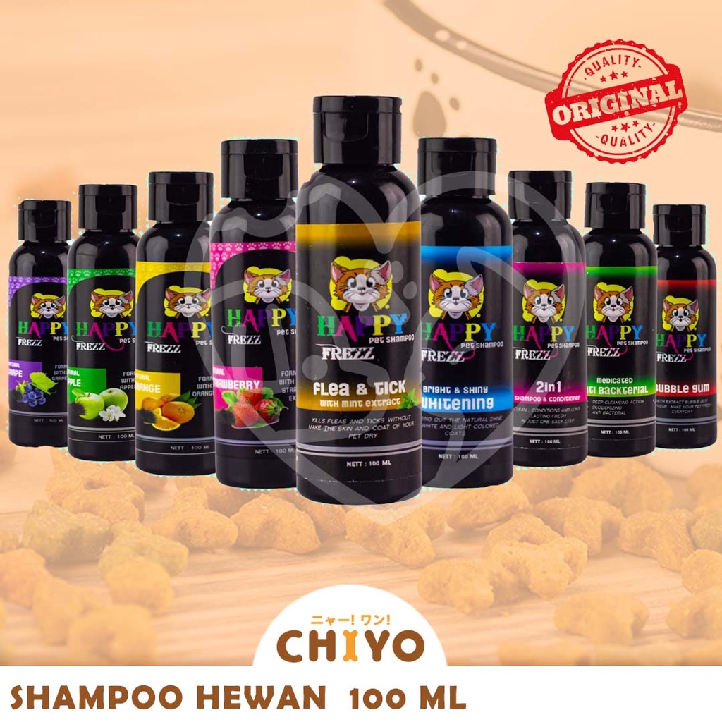 SHAMPO HEWAN HAPPY FREZZ 100ML [ SHAMPOO ANJING KUCING