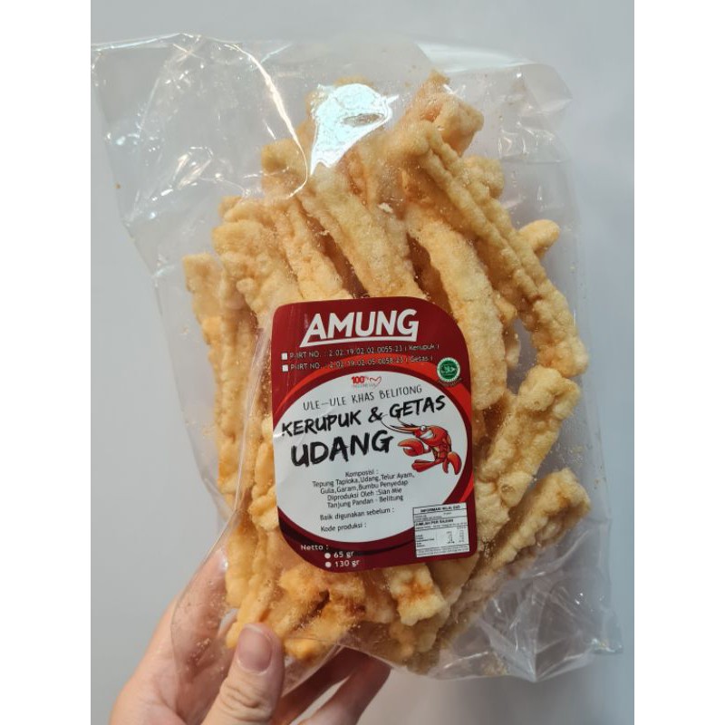

Kerupuk Amung Stick Udang Oleh Oleh Khas Belitung