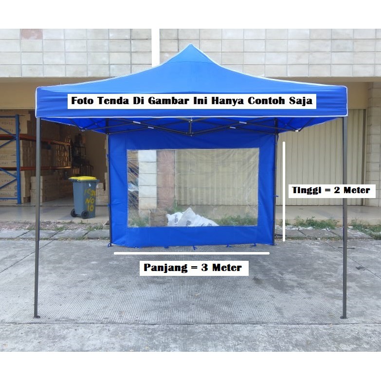 Dinding Mika Tenda Lipat Ukuran 3 Meter