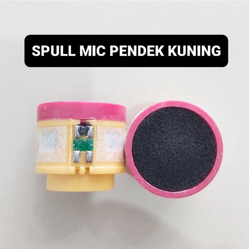 Spul Microphone Pendek Kuning Spol Mic Spull Mik