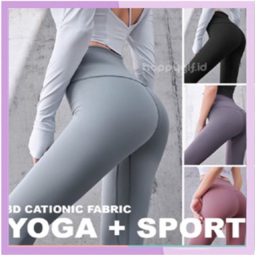 Yoga Pants Celana Panjang Olahraga Wanita High Waist Legging