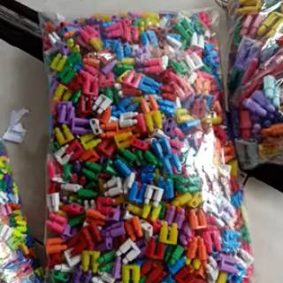 Miniset roket tanggung isi 1 kg Lego jadul  segi enam 