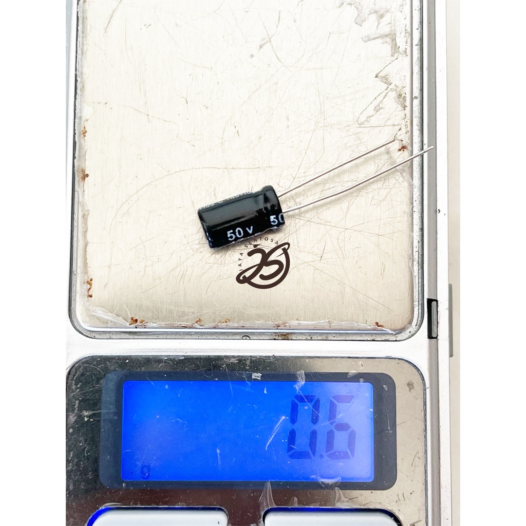 ELCO 47UF 50V (1 BUAH) KAPASITOR CAPACITOR ELCO KAPASITOR ELKO KAPASITOR 47 UF 50 V