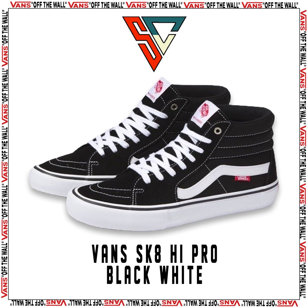Vans Sk8 Hi Pro Black White Original Global Market