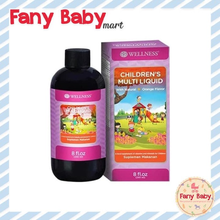 WELLNESS CHILDREN'S MULTI LIQUID 8OZ / 240ML