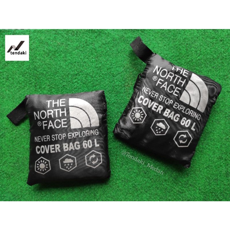 Cover Bag The North Face | Cover Bag TNF 60 L | Rain cover hitam