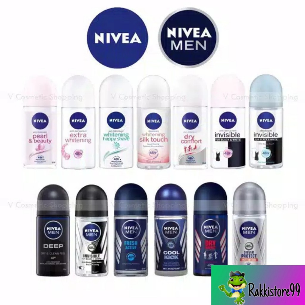 ❣️Rakkistore99❣️Nivea Deodorant Roll On Woman/Man 25ml (100% Original)