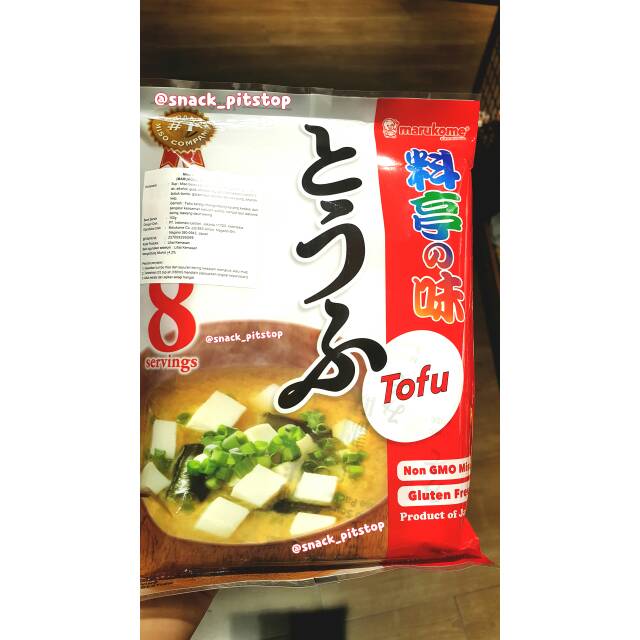 

Marukome Instant Miso Soup - Tofu - Tofu Ryotei No Aji - 152 Gr - 8 Porsi - Sup Miso Instan