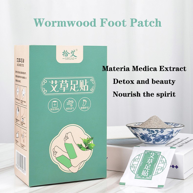 Koyo Kaki Detox Foot Patch 50PCS Alami Apsintus Kaki Patch Detoksifikasi Pelangsing Dehumidification Menenangkan Tidur