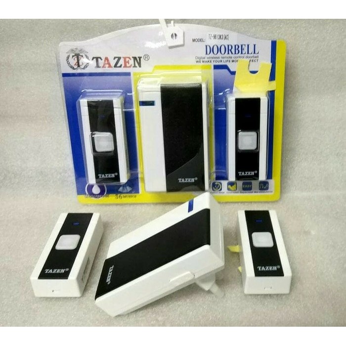Bel Pintu Wireless 2 Remot/Bel Rumah 2 Tombol/Doorbel Wireless