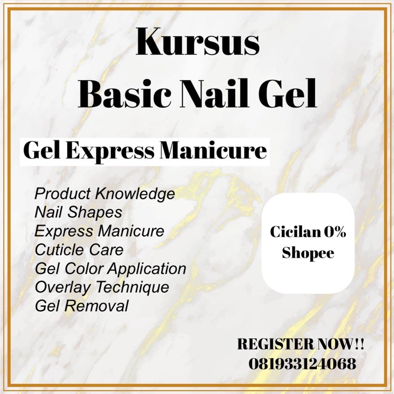 KURSUS NAIL GEL & NAIL ART