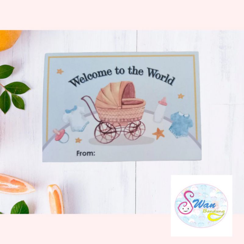 Kartu Ucapan Baby New Born / Kartu ucapan kelahiran bayi / Greeting card baby new born