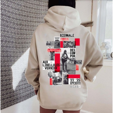 Sweater Hoddie Pullover Libellules Wanita Pria Daily