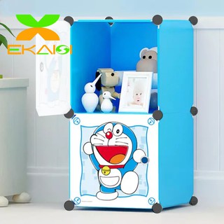 Lemari portable pakaian rak serbaguna susun plastik lemari Lemari portable pakaian rak serbaguna susun plastik lemari