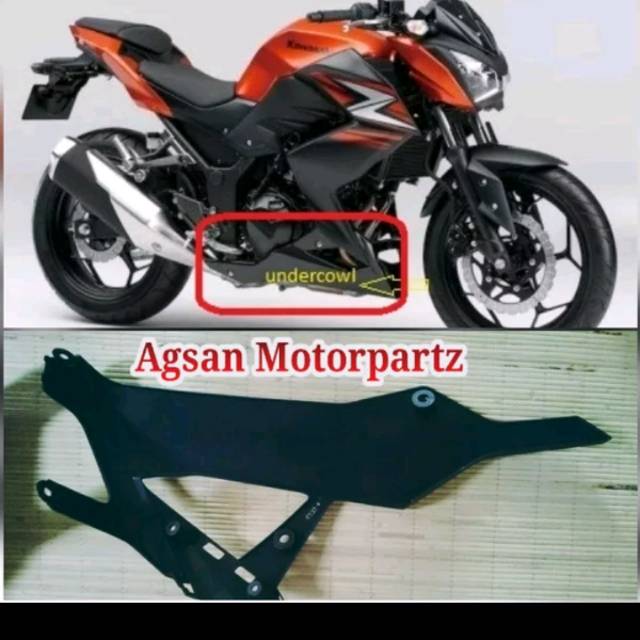 Undercowl z250 sebelah kiri original Kawasaki