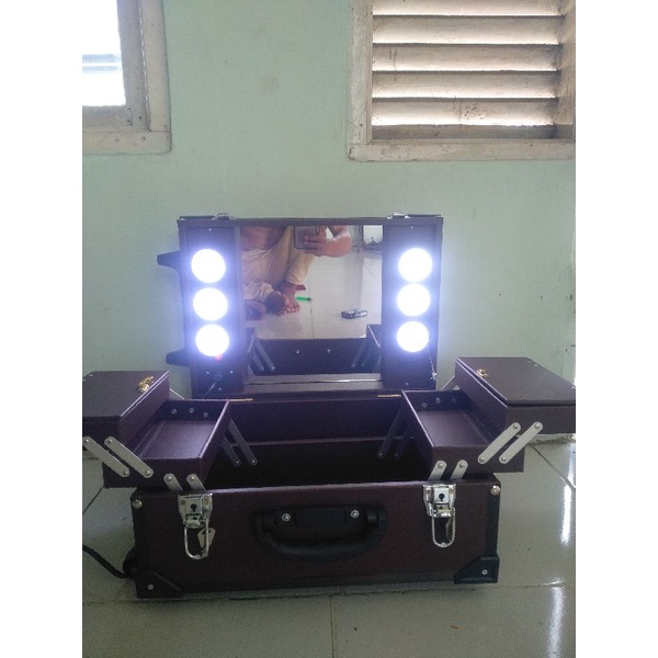 TAS/TAS MAKEUP/KOPER MAKEUP/BOX/BEAUTYCASE/TAS LAMPU