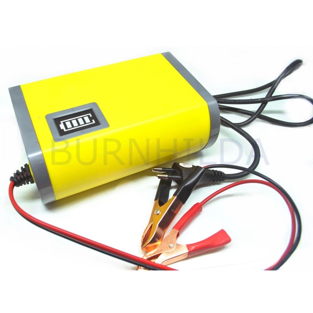 Charger Aki motor Portable Motorcycle Car Battery 6A 12V accesoris motor mobil burnhilda