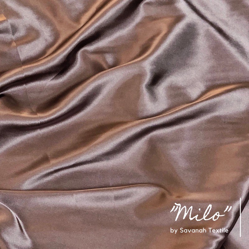 1/2 meter Kain Satin Silk Maxmara/ Sateen Sutra PREMIUM luxury-Milo