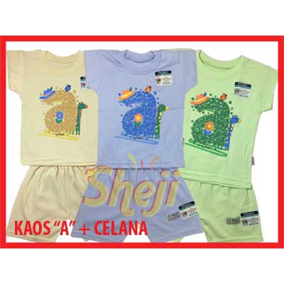 1 SET KAOS OBLONG DAN CELANA PENDEK RIDGES TERMURAH....