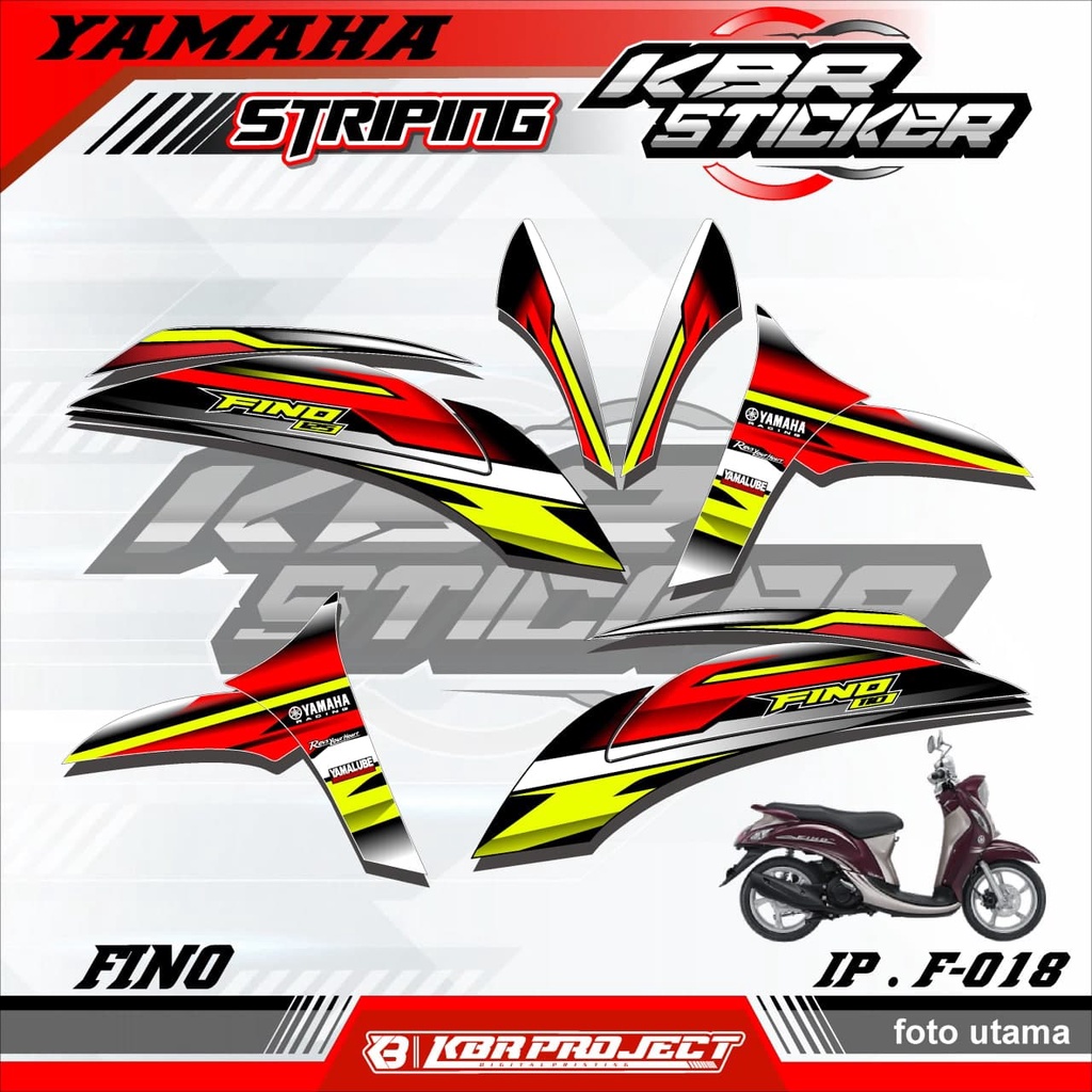 (COD) STICKER STRIPING FINO -  STICKER STRIPING MOTOR FINO.18