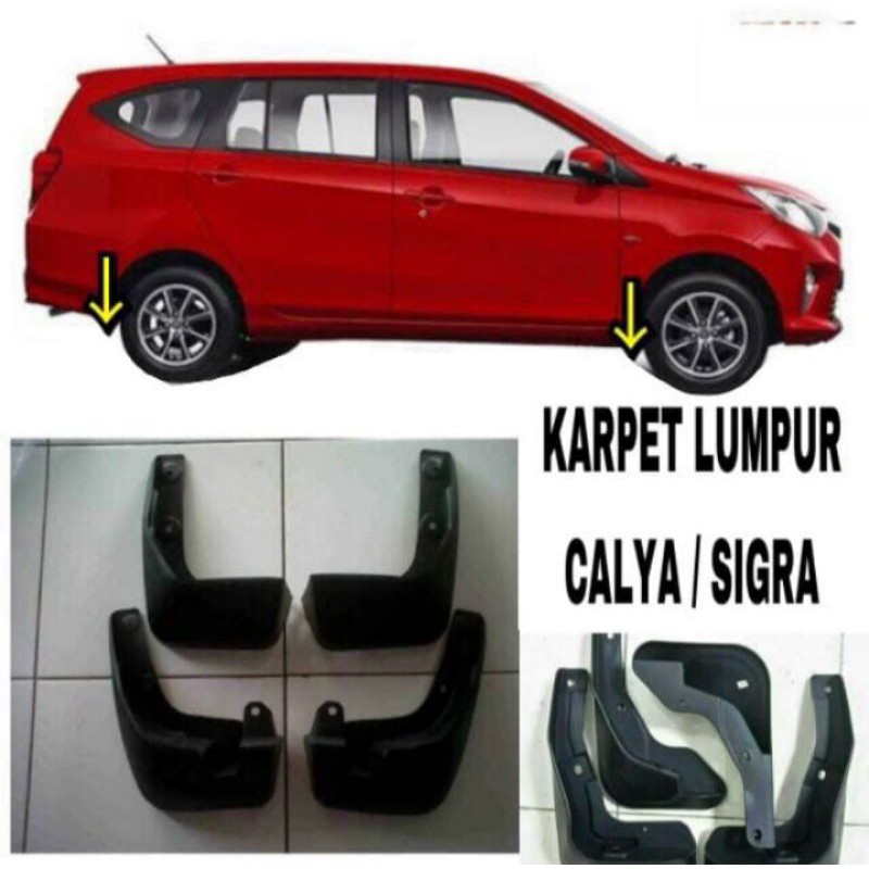 MUD GUARD KARPET PENAH LUMPUR MOBIL CALYA SIGRA