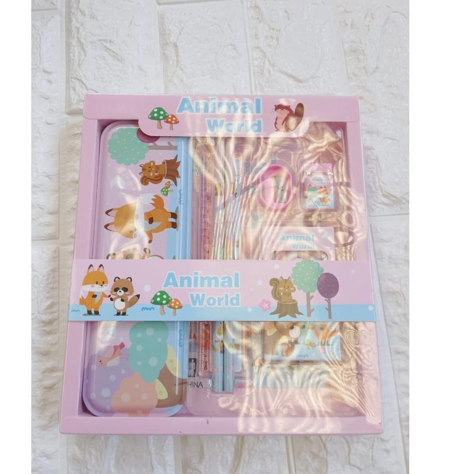 

Berkualitas 1 Set Alat Tulis Anak YOYO 8016 Motif Spiderman Cars Frozen Hellokitty ,,