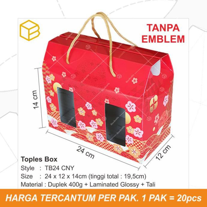 

Box Toples Kue Kering Packaging Imlek Sincia CNY Hampers | TB24 CNY - TANPA EMBLEM