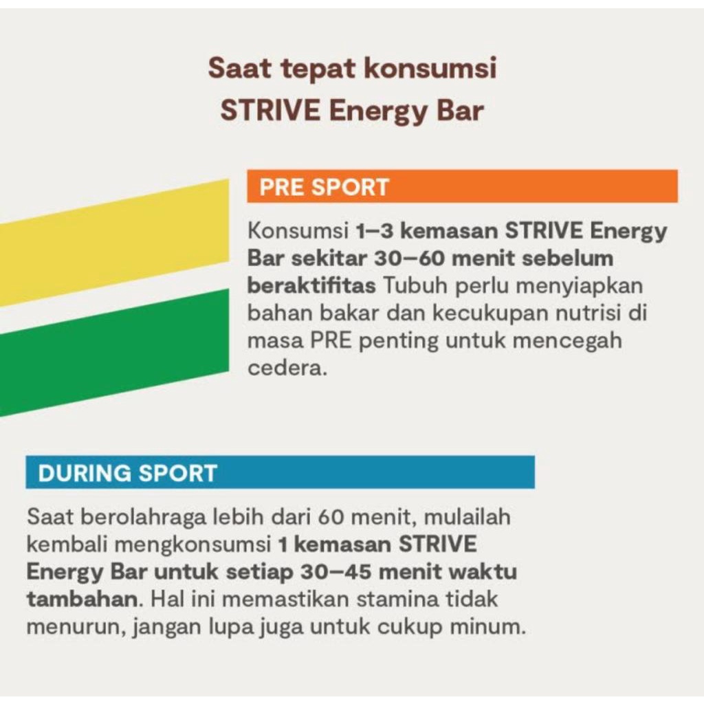 Snack Sehat Strive Energy bar 40g