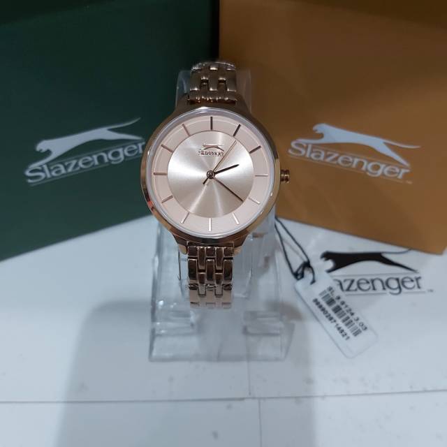 Jam Tangan Wanita Cewe CEWEK SLAZENGER Rantai Original Rosegold SL 96124303 ORIGINAL ROSEGOLD