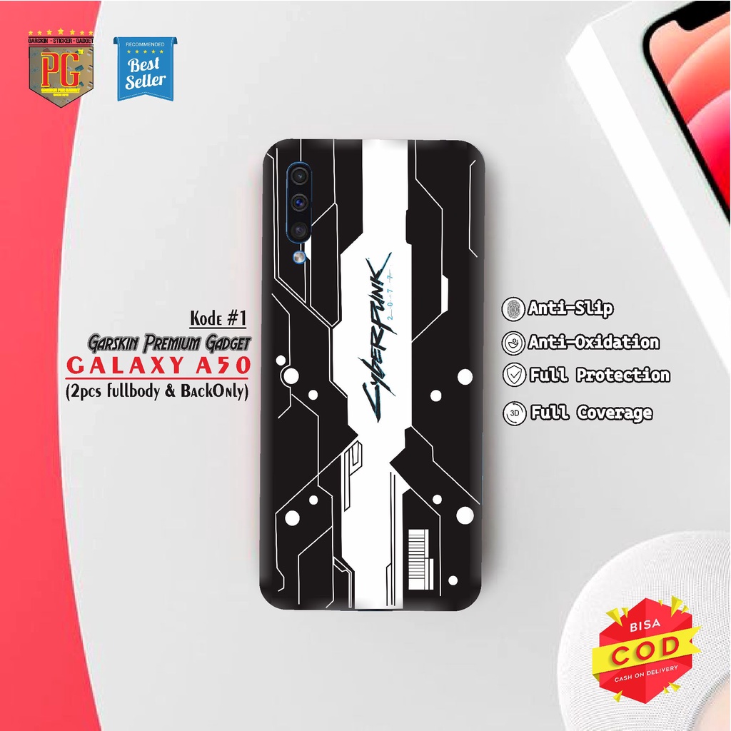 Garskin Samsung Galaxy A50 Skin Premium Motif Cyberpunk(isi 2pcs)