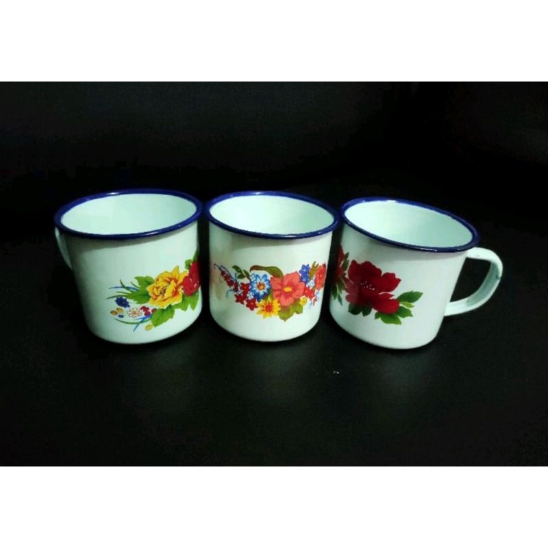 Jual Cangkir Enamel Cangkir Jadul Shopee Indonesia 7007