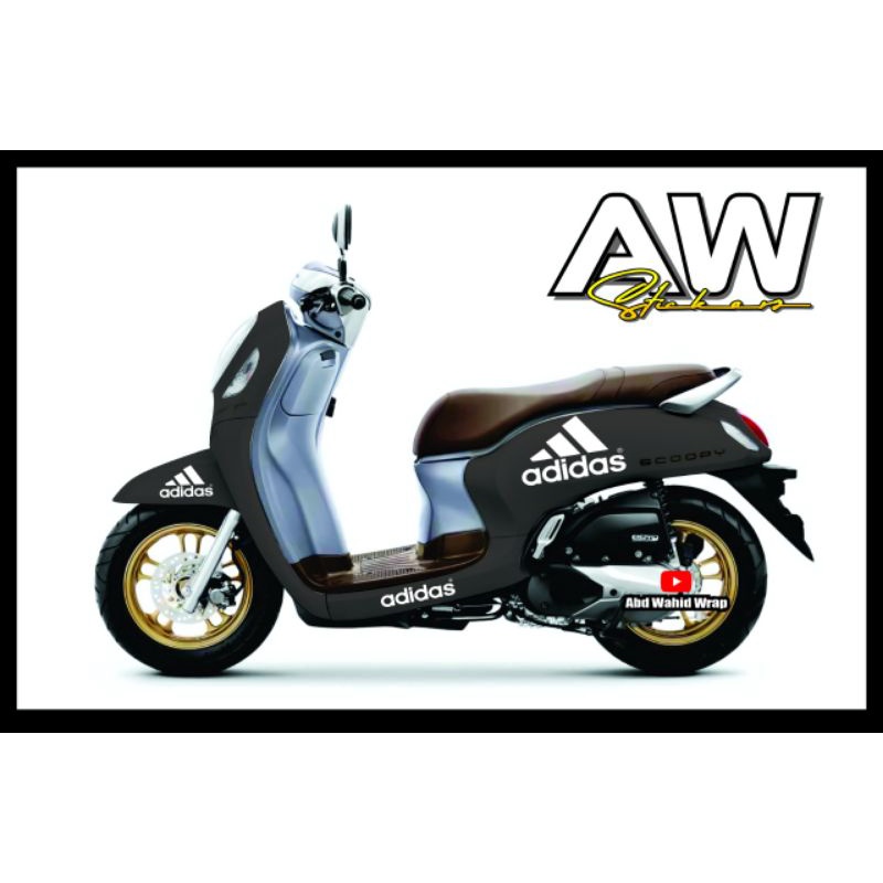 Sticker Scoopy Adidas | Striping Scoopy | Sticker Scoopy | Decal Scoopy