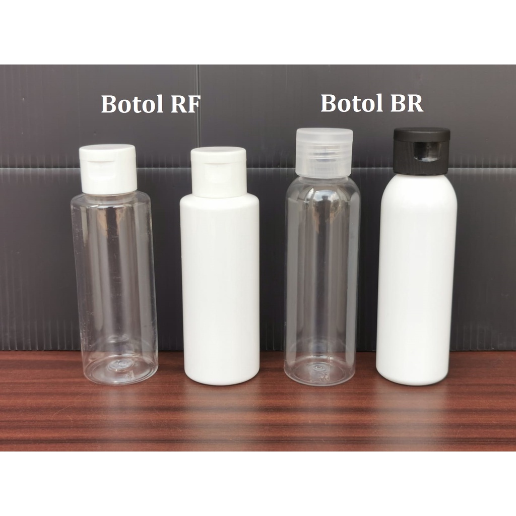 Botol BR RF PET 100 ml 100ml FLIP TOP FLIPTOP Bening Clear