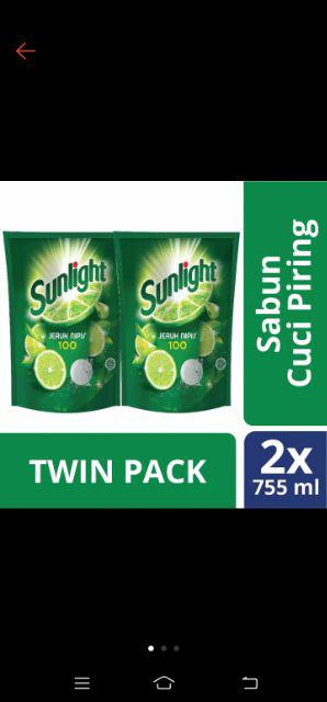 Sunlight Jeruk Nipis 755ml 755 Ml