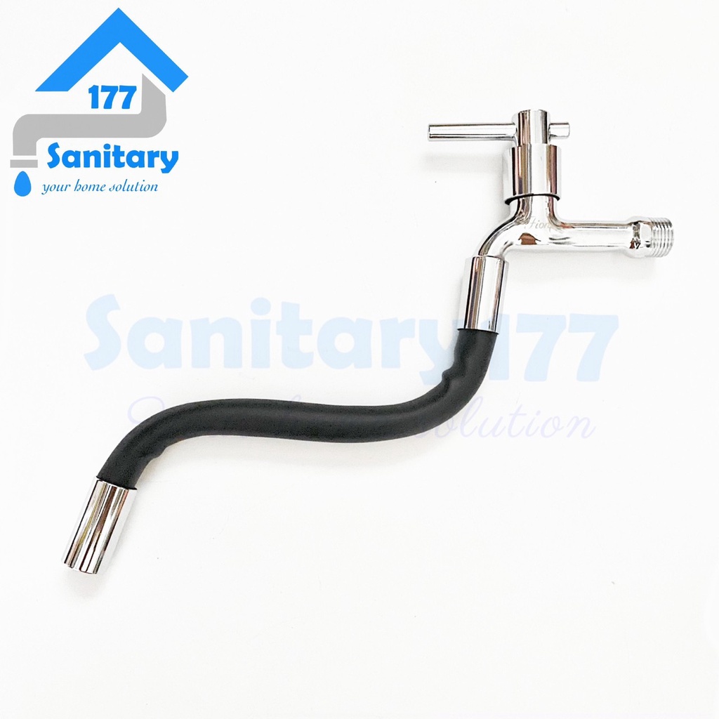 Kran bebek Fleksibel minimalis S179- keran sink dapur cuci piring flexible tembok hitam stainless wastafel bak dapur faucet kitchen set /S17-w9