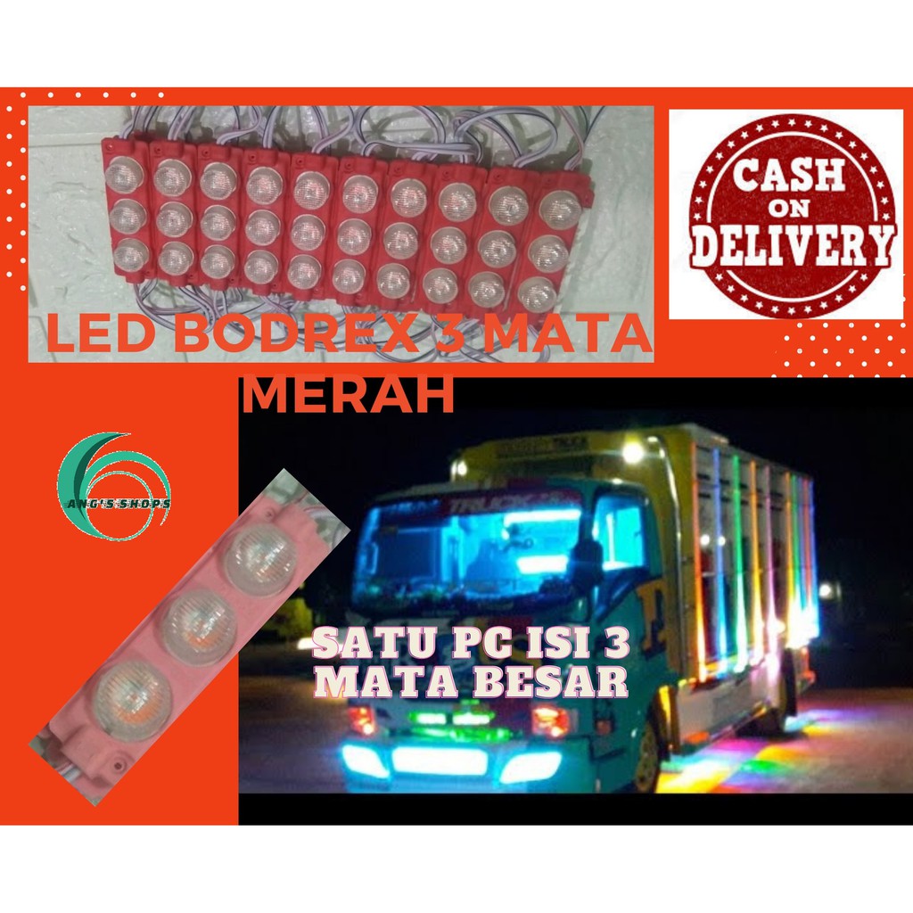 LAMPU LED 3 MATA BESAR 12V 3 Watt Modul LED MOBIL MOTOR Termurah