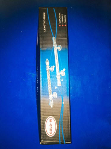 1set Handle Pintu Motif Sisik Naga+grendel Tanam+body Kunci Pelor Type 1070-35cm Silver