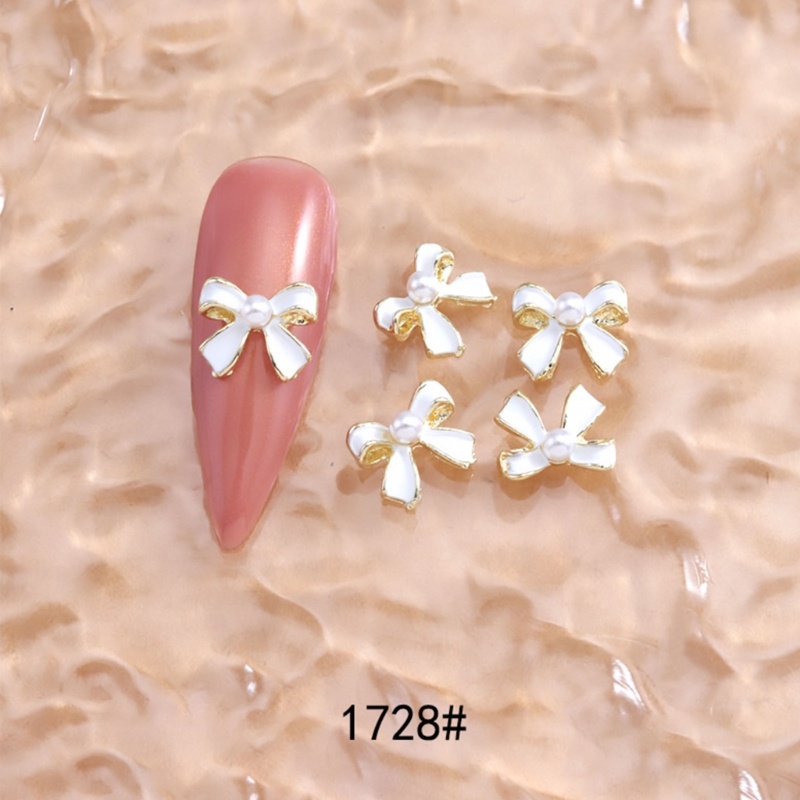Zzz 10pcs / Set Charm Kuku 3D Bahan Alloy Metal Untuk Aksesoris Nail Art Wanita
