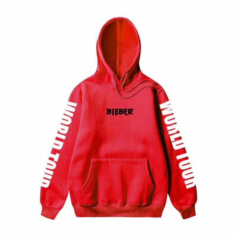 S - XXXXXL(6XL) Hoodie JUSTIN BIEBER WORLD TOUR Pria Wanita size JUMBO Jaket BIGSIZE 5XL 4XL 3XL 2XL