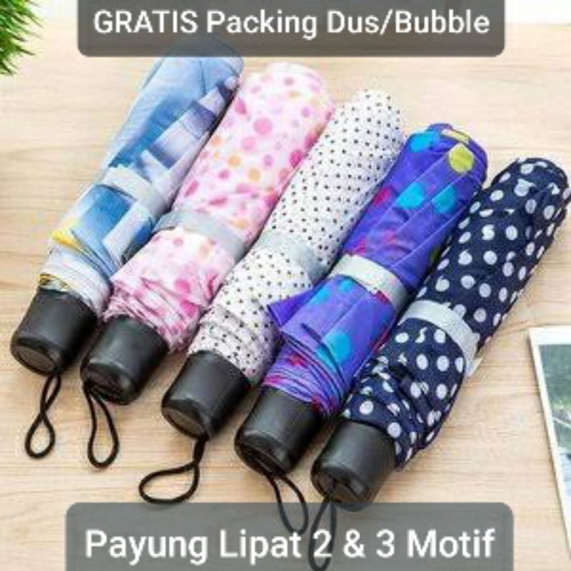 Payung Lipat Motif Murah - Payung souvenir - Payung Lipat Anti UV