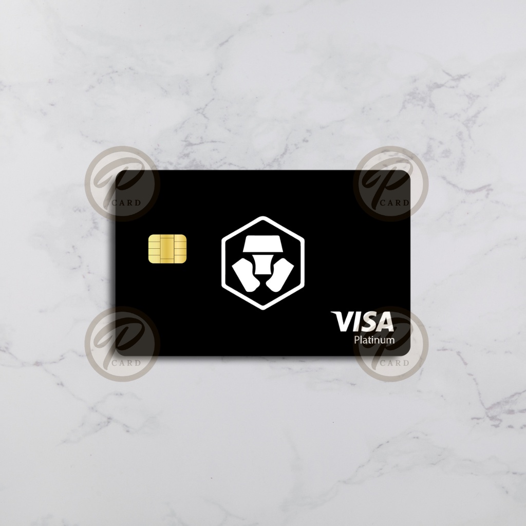 Sticker Crypto Visa Card  - Card Cover Skin Sticker - PLIATA Stiker Kartu ATM, E-Money, E-Toll